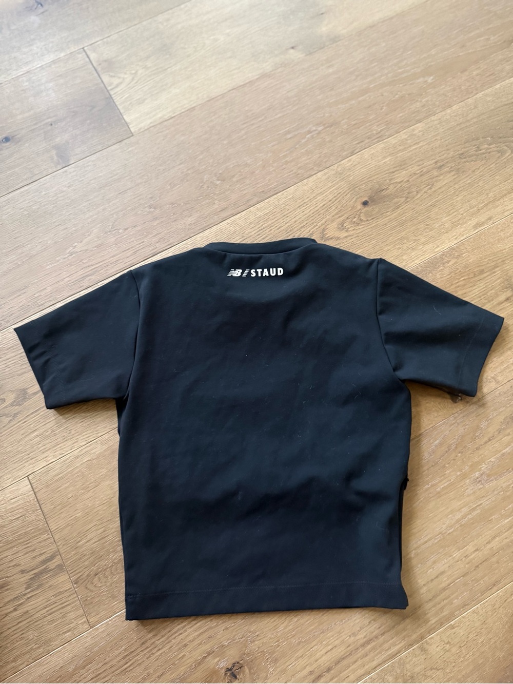 STAUD Black Fitted Neck top